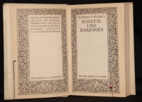 Sonette und Kanzonen / Francesco Petrarca. Die Übersetzung und Einleitung besorgte Bettina Jacobson. Druck von F. A. Lattmann in Goslar. - 2., durchges. Aufl.