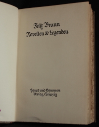 Novellen und Legenden / Felix Braun