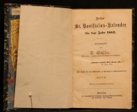 Berliner St. Bonifacius-Kalender für das Jahr 1882 / hrsg. von E. Müller.