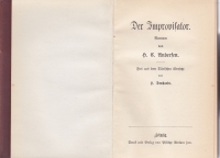Der Improvisator : Roman / von H. C. Andersen. Frei aus d. Dän. übers. von H. Denhardt. - ([Reclams Universalbibliothek ; 814/17])