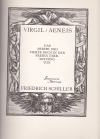 Aeneis / Virgil. Das zweite und vierte Buch in der freien Übersetzung von Friedrich Schiller. [Mit Holzschnitten von Peter Trumm]. - (Meisterwerke der Weltliteratur mit Original-Graphik. 12)